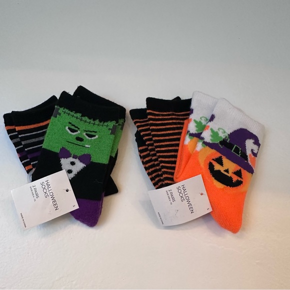 Toddler Halloween Themed Socks - Picture 1 of 8